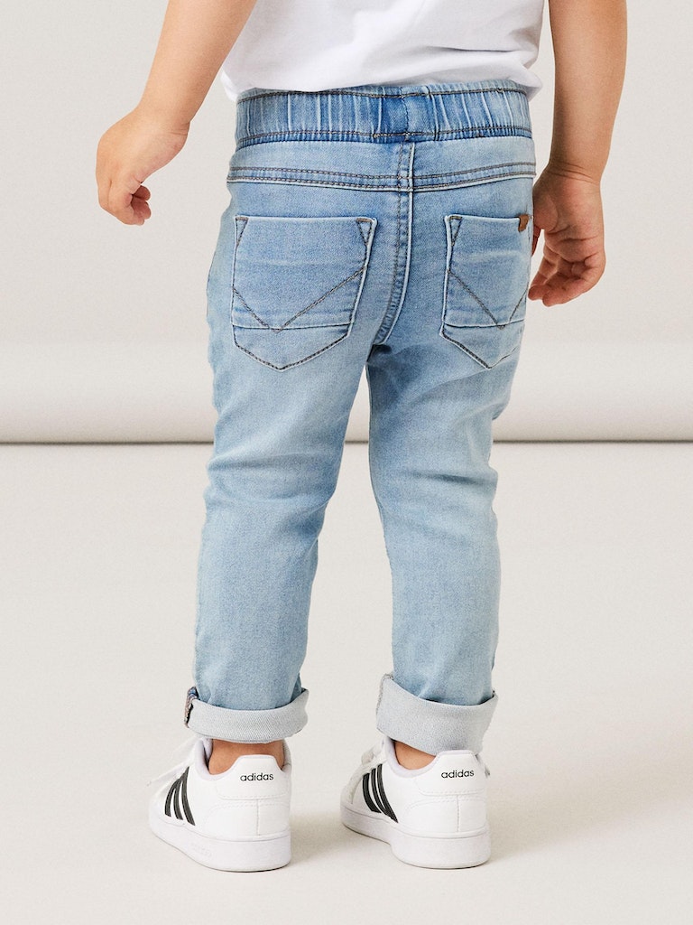 Name It Jeans Ryan Slim Sweat Jeans Light Blue Denim - Billede 6