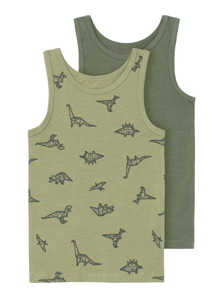 Name It Undertrøjer 2-pak Tank top Dino Sage