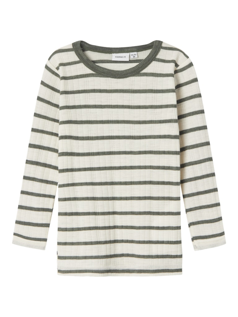 Name It Bluse LS Uld Wang Needle Snow White