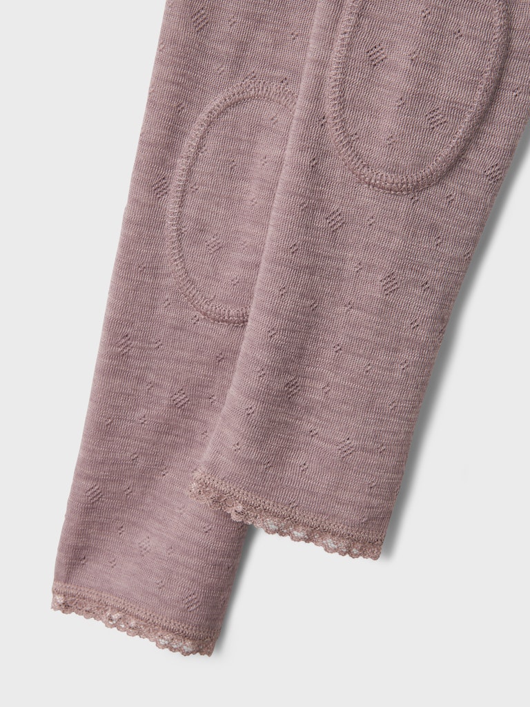 Name It Leggins Uld Wang Needle Purple Dove - Billede 2