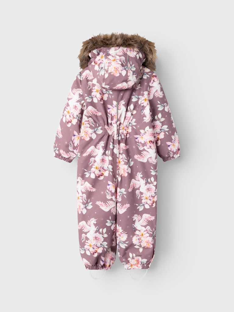 Name It Flyverdragt Snow10 Suit Unicorn AOP Grape Shake - Billede 5
