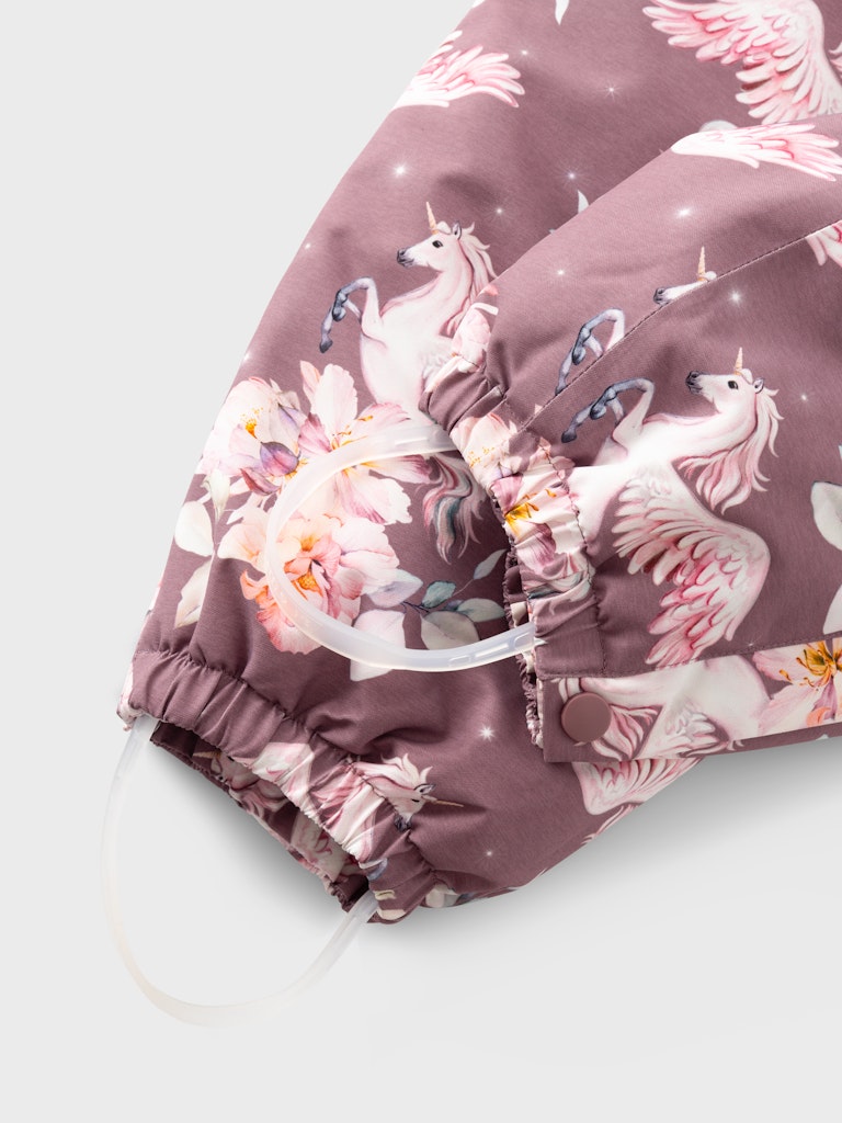 Name It Flyverdragt Snow10 Suit Unicorn AOP Grape Shake - Billede 4