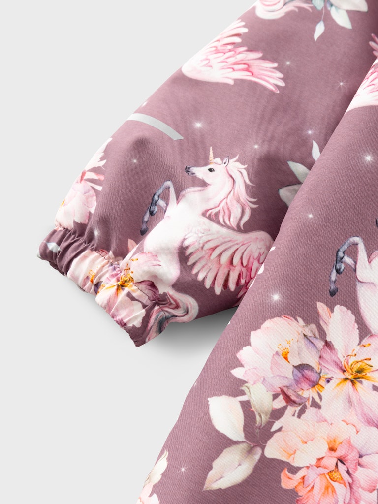 Name It Flyverdragt Snow10 Suit Unicorn AOP Grape Shake - Billede 3