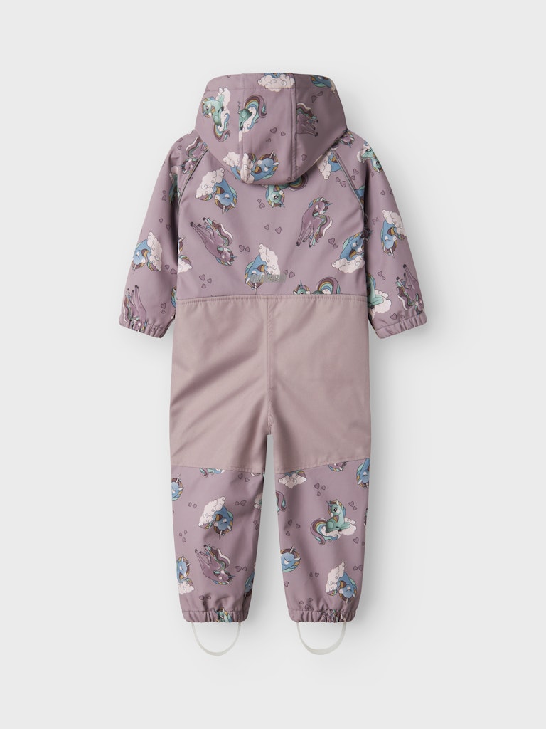 Name It Softshell Heldragt Alfa08 AOP Purple Dove - Billede 3