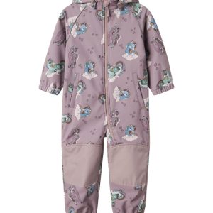 Name It Softshell Heldragt Alfa08 AOP Purple Dove