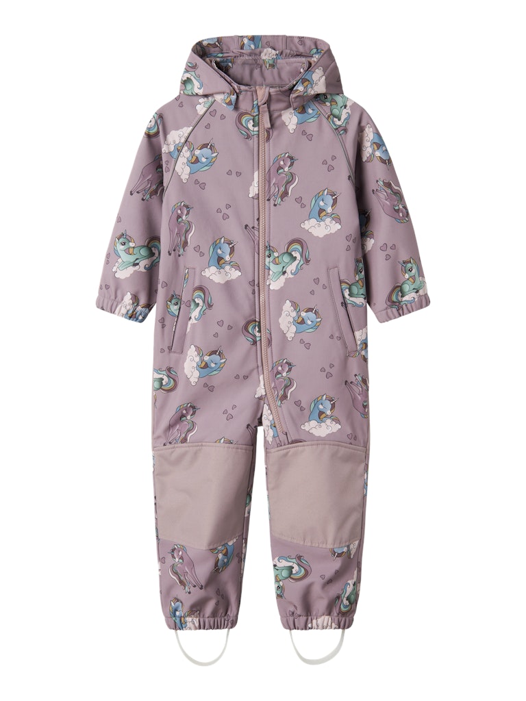 Name It Softshell Heldragt Alfa08 AOP Purple Dove
