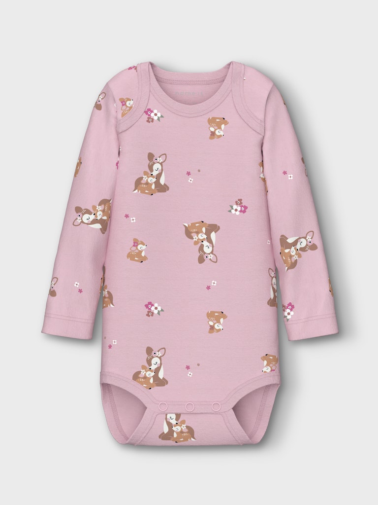 Name It Body 3-pak LS Deer Ibis Rose - Billede 6