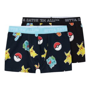Name It Boxershorts 2-pak Asgar Pokemon Black