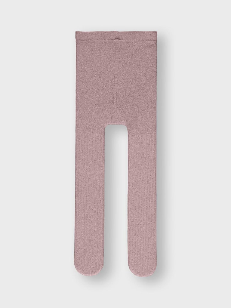 Name It Strømpebukser Glitter Rib Woodrose - Billede 3