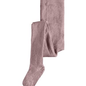 Name It Strømpebukser Glitter Rib Woodrose