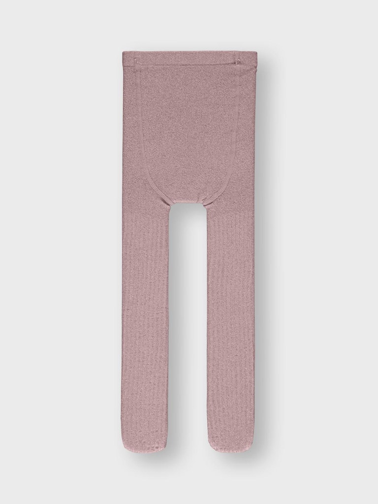 Name It Strømpebukser Glitter Rib Woodrose - Billede 4