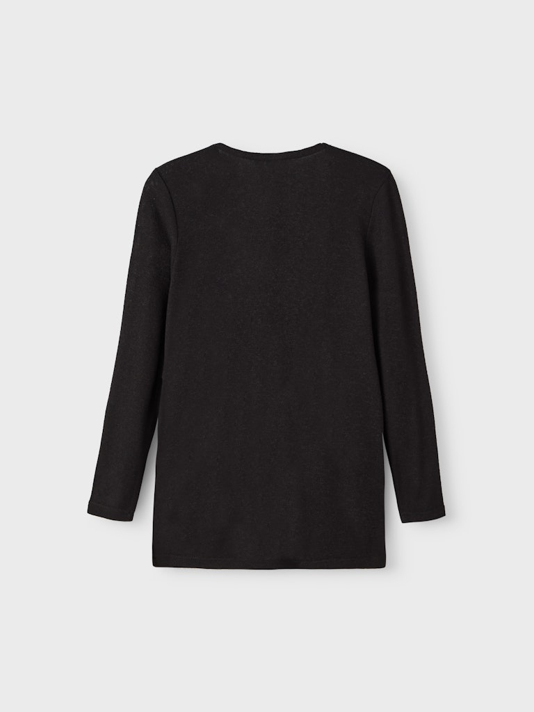 Name It Strik Cardigan Kids LS Victi Black - Billede 2