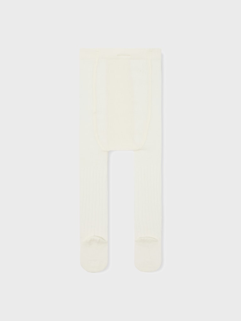 Name It Strømpebukser Kids 2-pak Rib White Alyssum - Billede 2