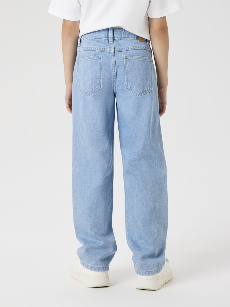 Name It Jeans Kids Rose Straight Rhine Light Blue Denim - Billede 5