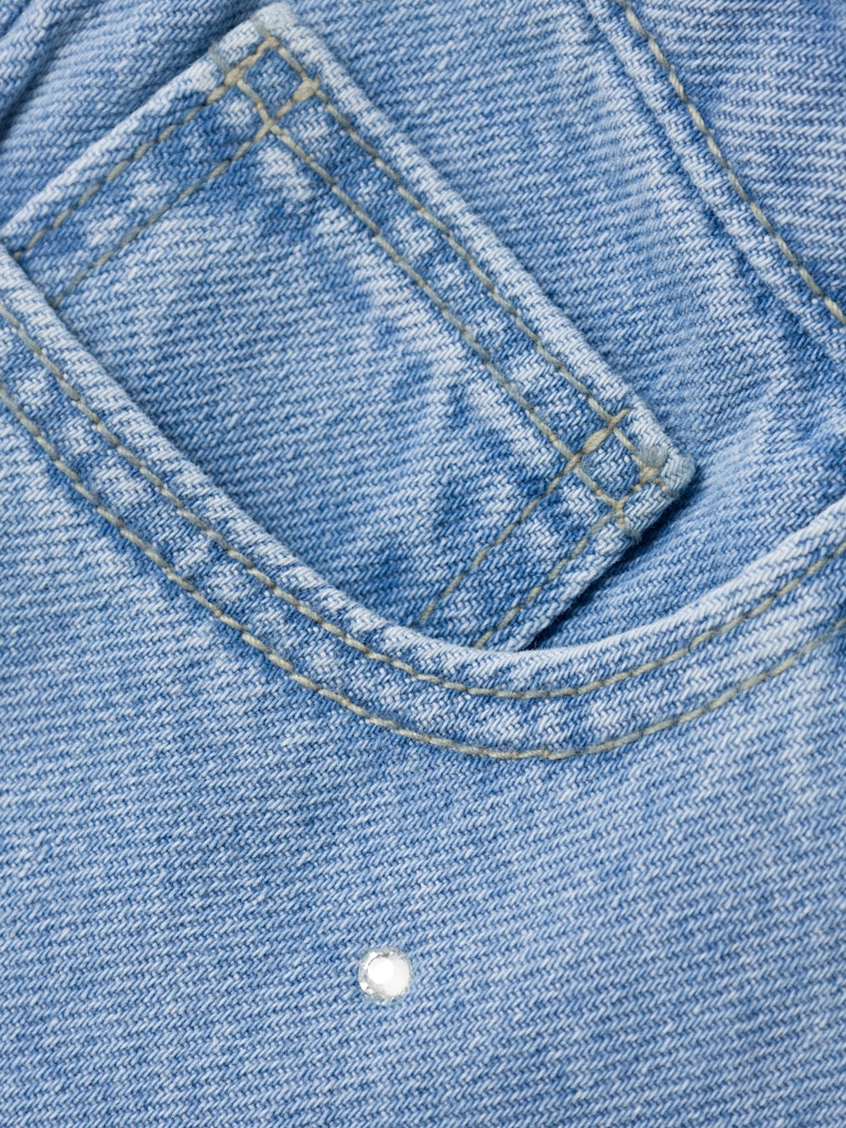 Name It Jeans Kids Rose Straight Rhine Light Blue Denim - Billede 3
