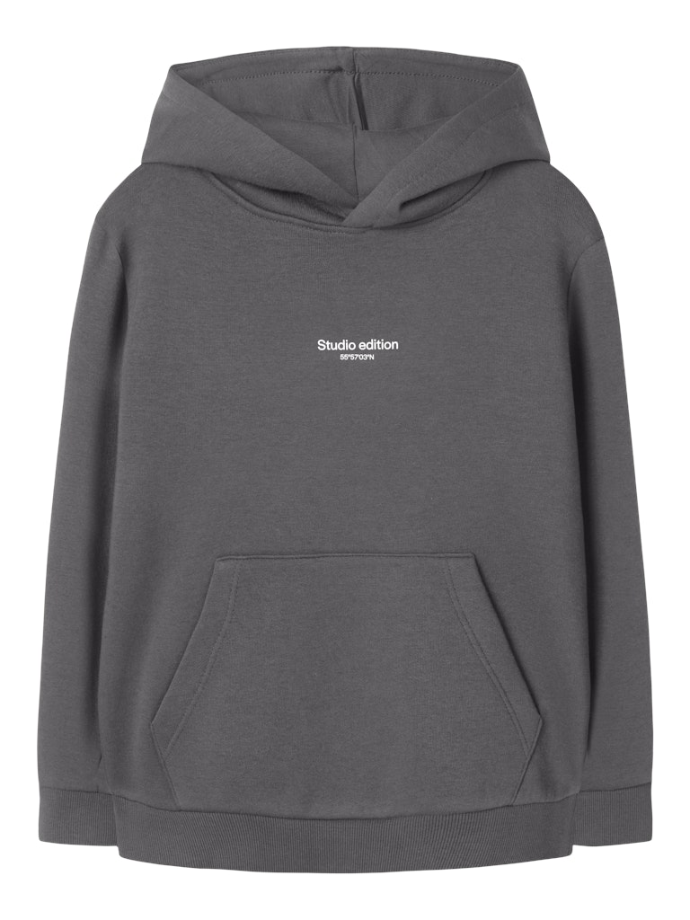 Name It Hættetrøje Hoodie Kids LS Brody lava Smoke