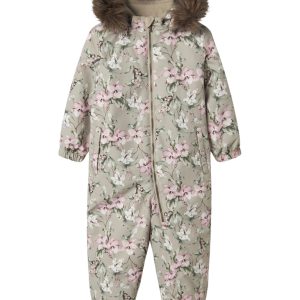 Name It Flyverdragt Mini Snow10 Suit AOP Pure Cashmere