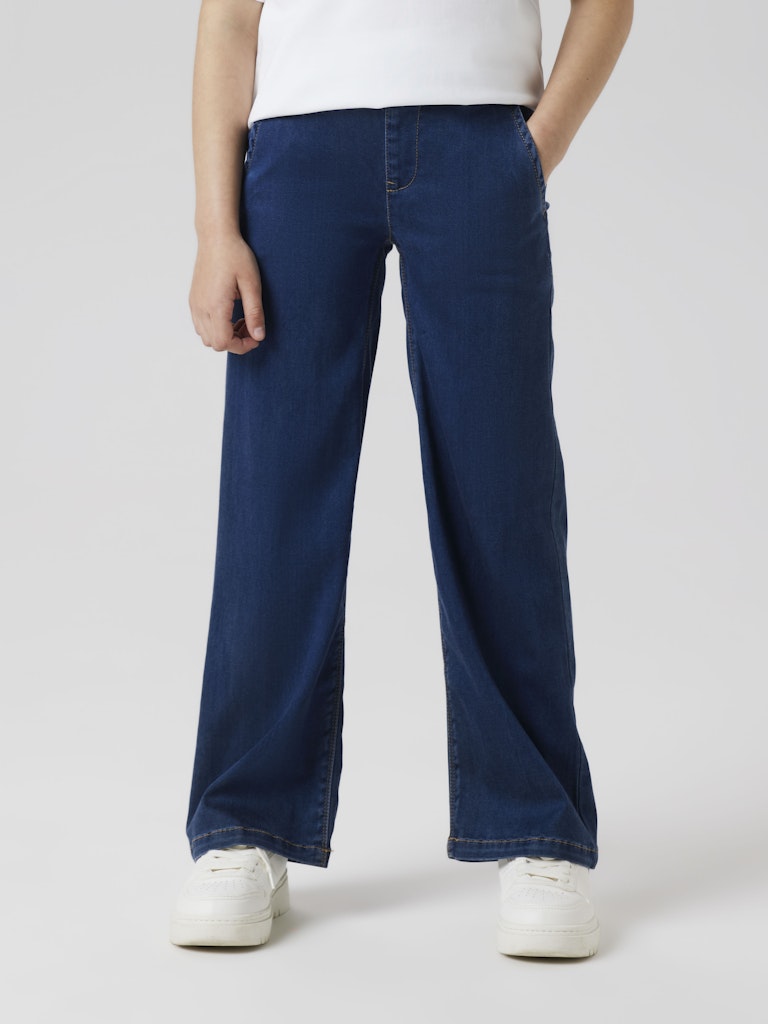 Name It Jeans Kids Salli Wide Denim Blue - Billede 5