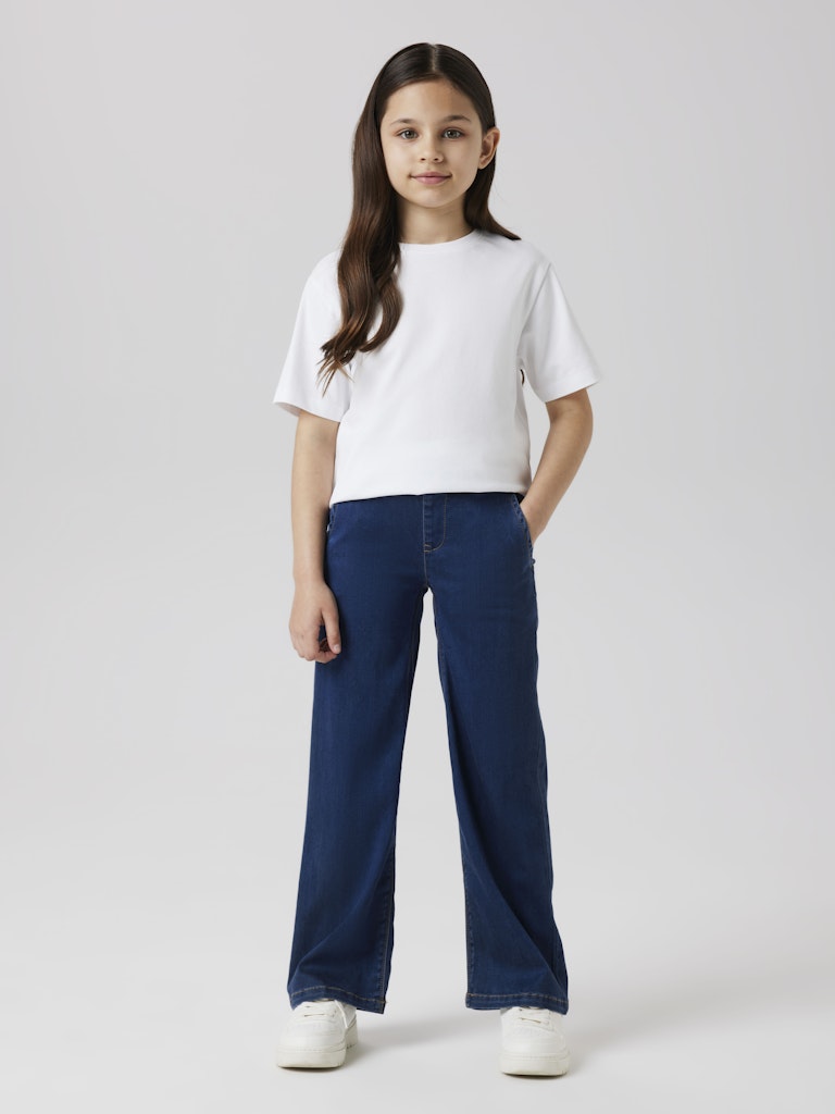 Name It Jeans Kids Salli Wide Denim Blue - Billede 6