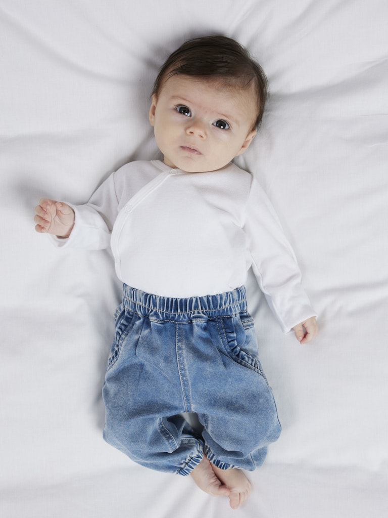 Name It Jeans Baby Rose Frill Medium Blue Denim - Billede 4