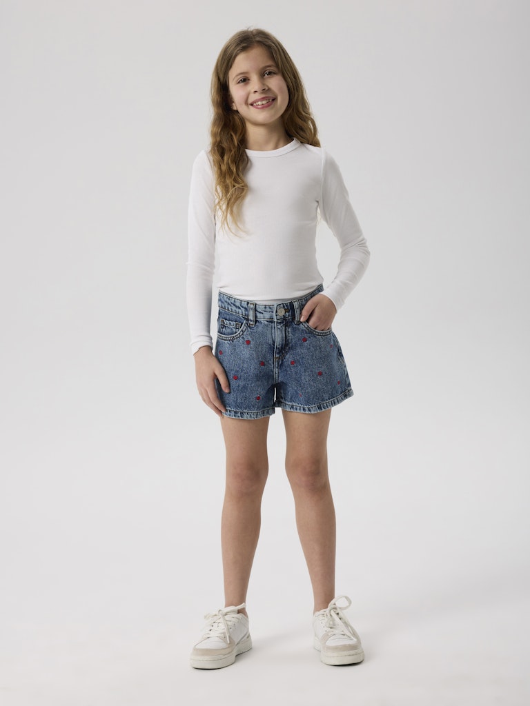 Name It Shorts Denim Kids Bella Medium Blue Denim - Billede 4