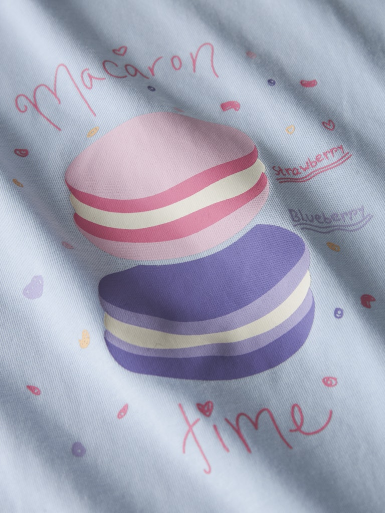 Name It Nattøj SS Boxy Macaron Nantucket Breeze - Billede 3