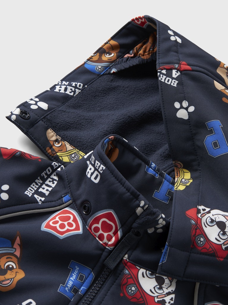 Name It Softshell Heldragt Mini Alfa08 Paw Patrol AOP Navy Blazer - Billede 5