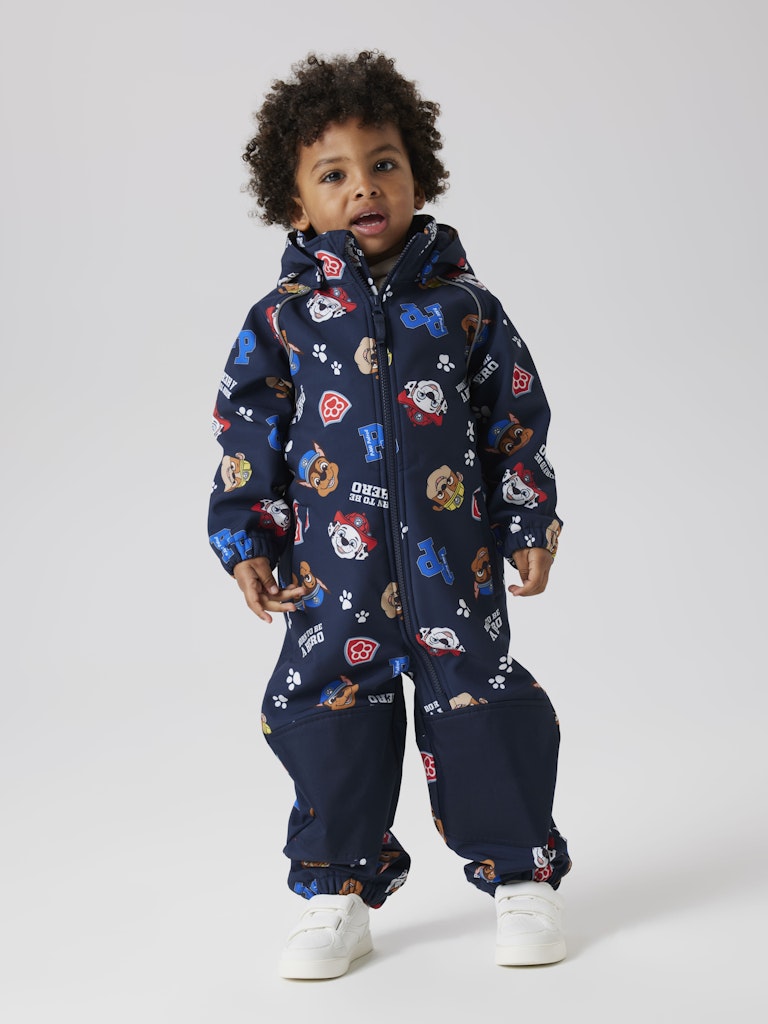 Name It Softshell Heldragt Mini Alfa08 Paw Patrol AOP Navy Blazer - Billede 6