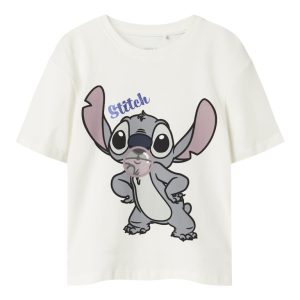 Name It T-shirt SS Kids Akun Stitch Cloud Dancer