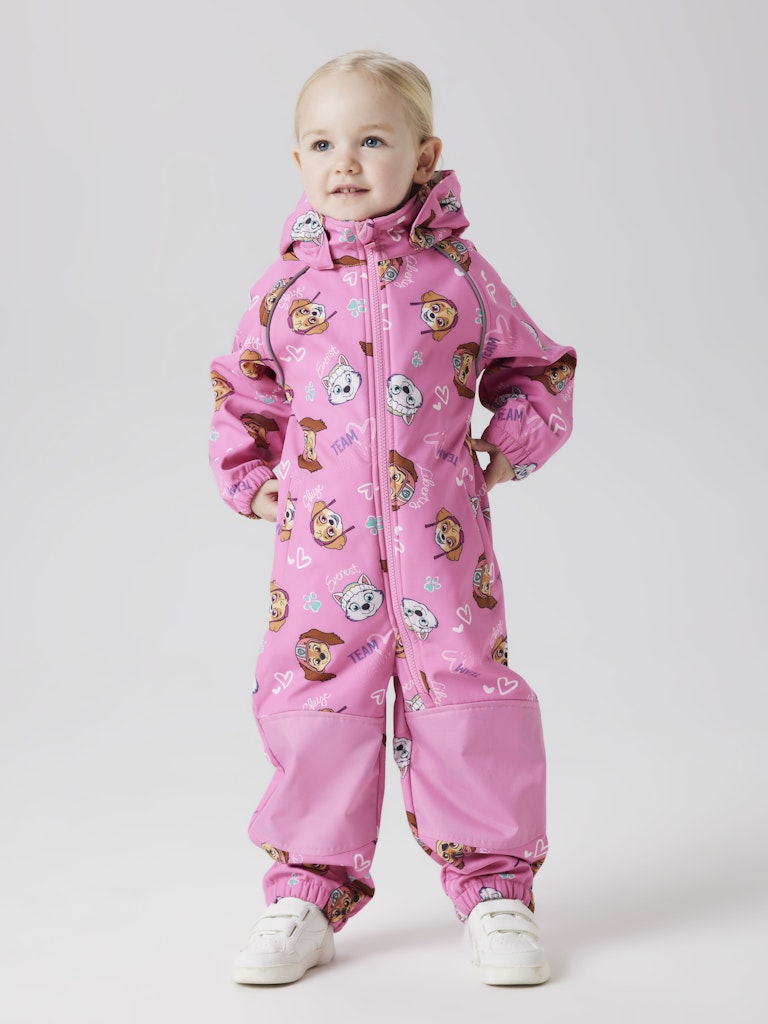 Name It Softshell Heldragt Mini Alfa08 Paw Patrol AOP Pink Cosmos - Billede 6