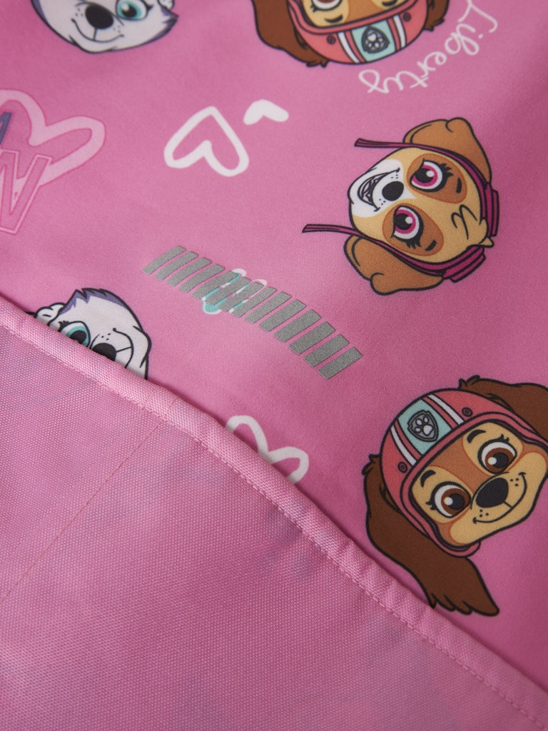 Name It Softshell Heldragt Mini Alfa08 Paw Patrol AOP Pink Cosmos - Billede 5