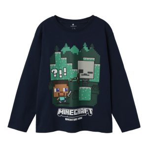 Name It T-shirt LS Kids Minecraft Navy Blazer