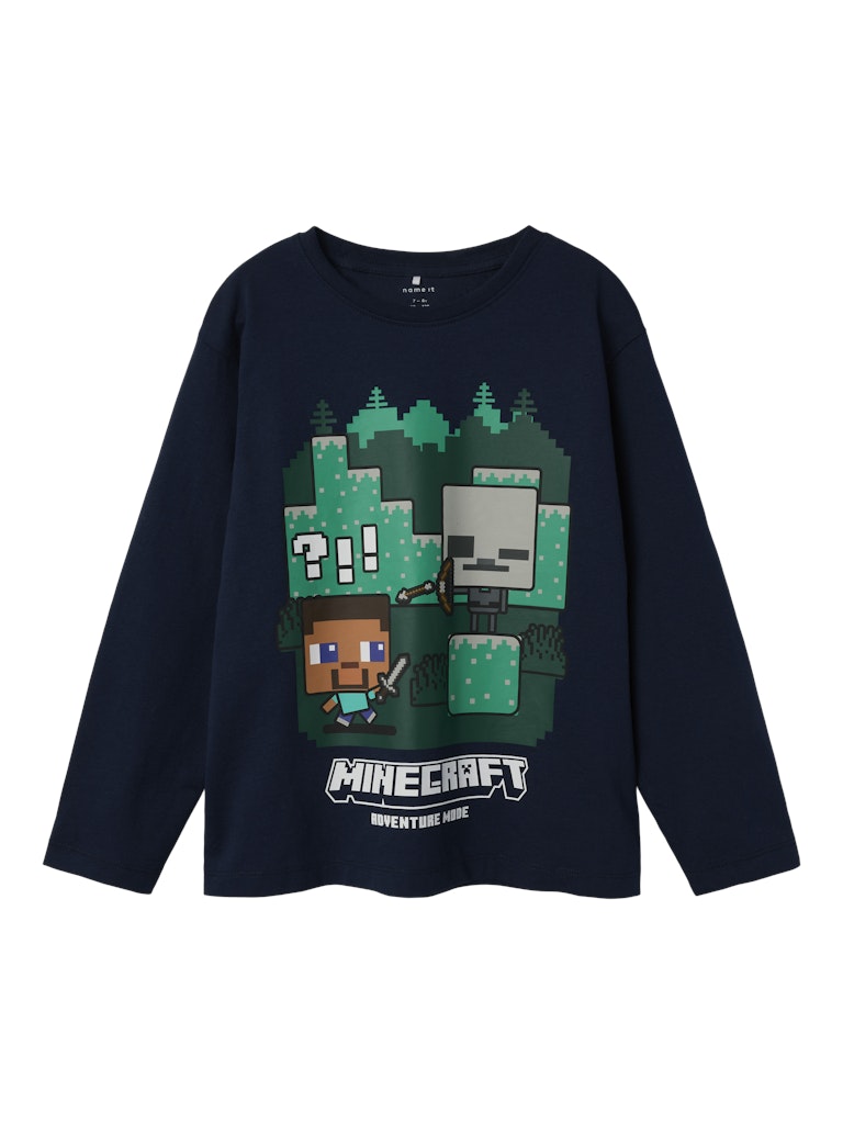 Name It T-shirt LS Kids Minecraft Navy Blazer