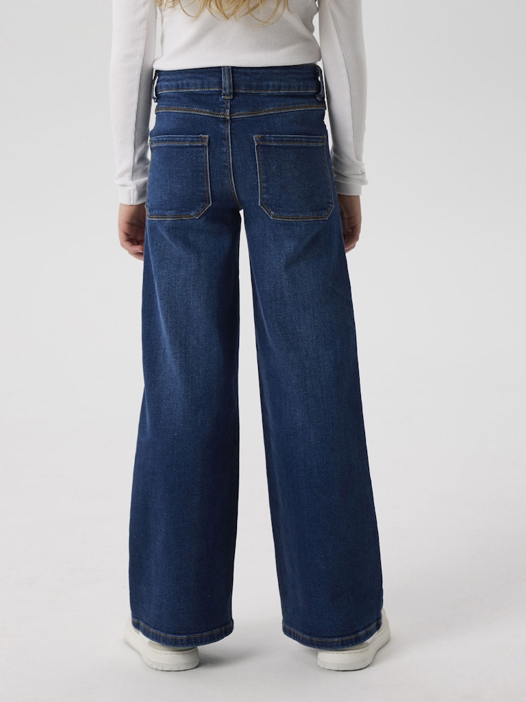 Name It Jeans Kids Polly X-wide Dark Blue Denim - Billede 5