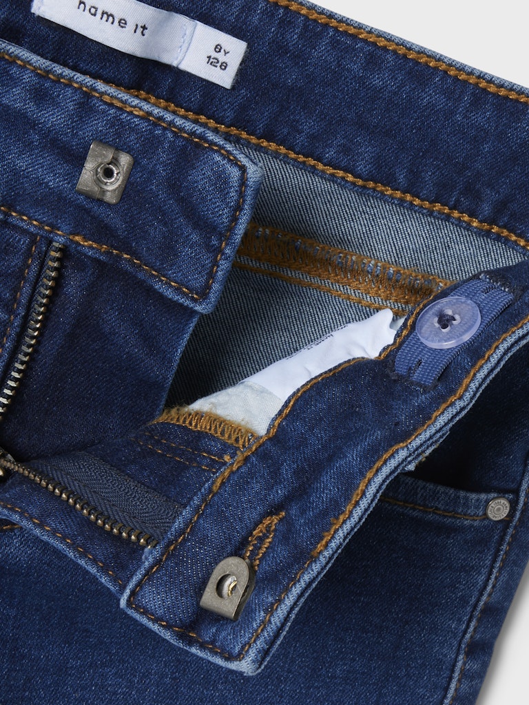 Name It Jeans Kids Polly X-wide Dark Blue Denim - Billede 3