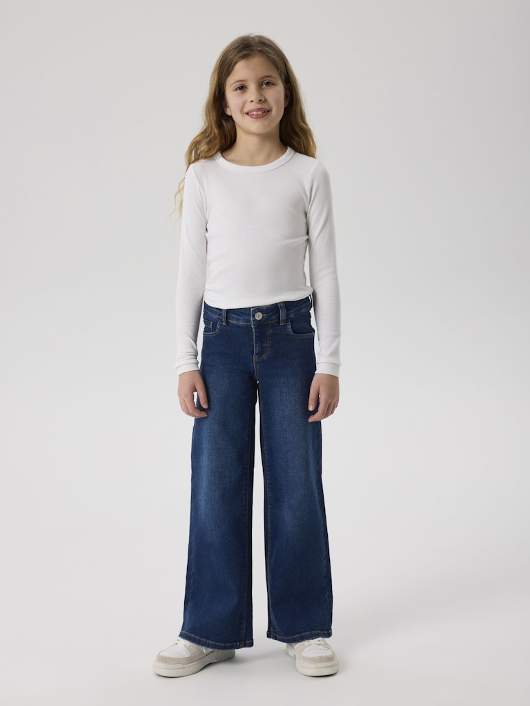 Name It Jeans Kids Polly X-wide Dark Blue Denim - Billede 6