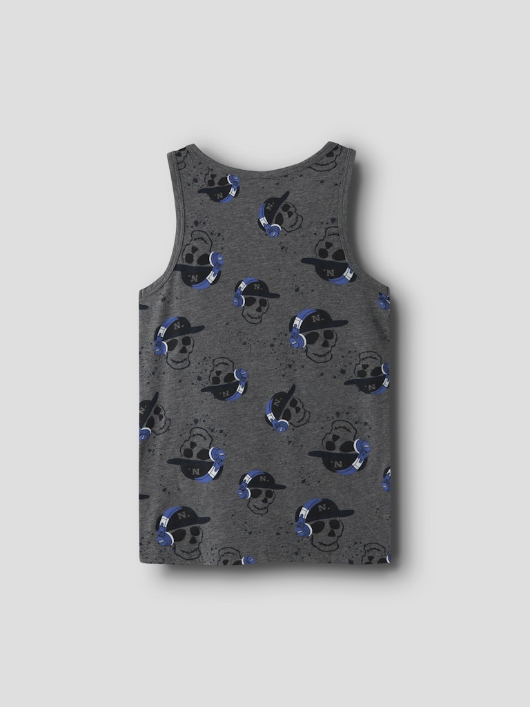 Name It Undertrøjer Kids 2-pak Tank top Skull Dark Grey Melange - Billede 3