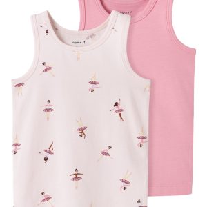 Name It Undertrøjer Mini 2-pak Tank top Ballerina Pearl