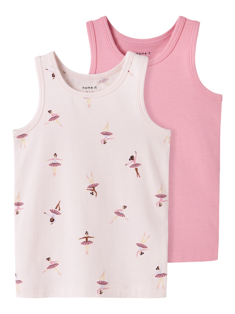 Name It Undertrøjer Mini 2-pak Tank top Ballerina Pearl