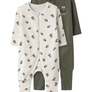 Name It Natdragt Baby 2-pak Zip Robot Jet Stream