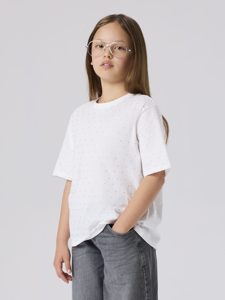 Name It T-shirt Kids SS Ruaja Bright White - Billede 4