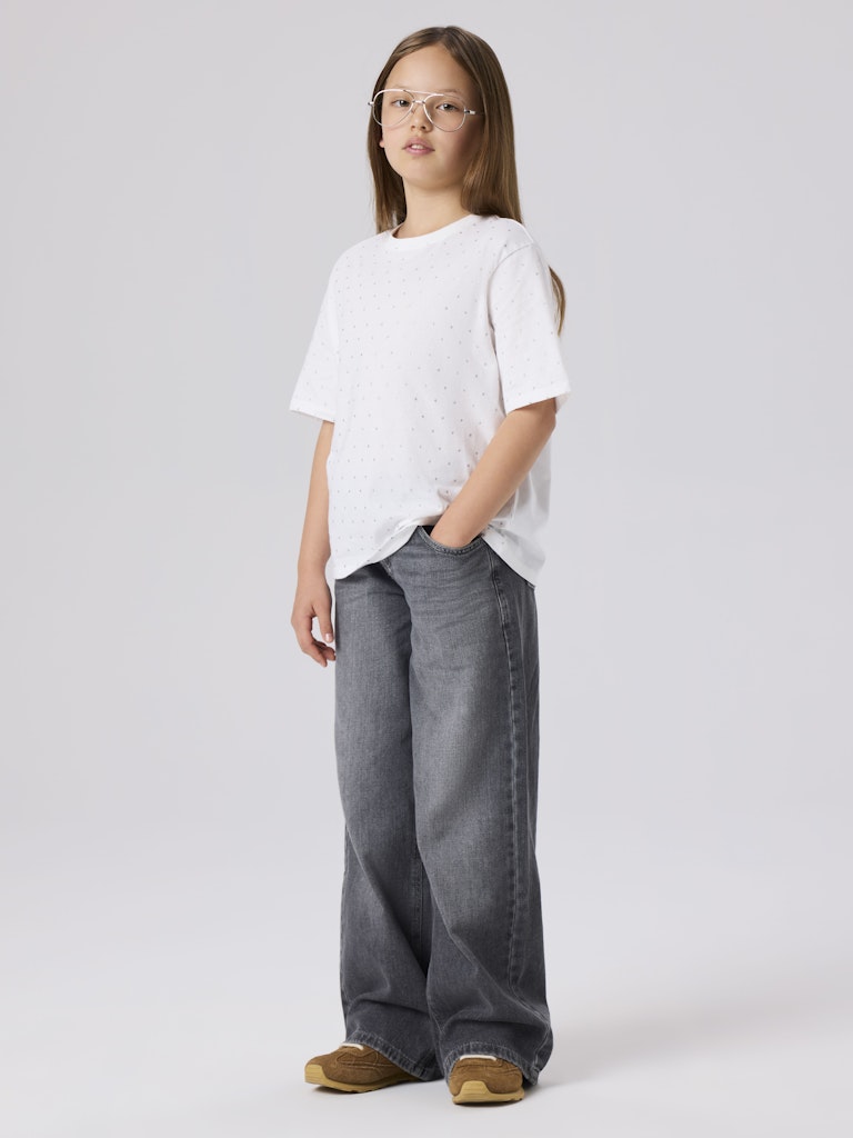 Name It T-shirt Kids SS Ruaja Bright White - Billede 5