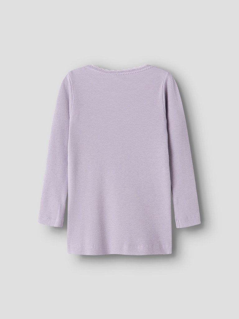 Name It Top Mini LS Kab Lavender Grey - Billede 2