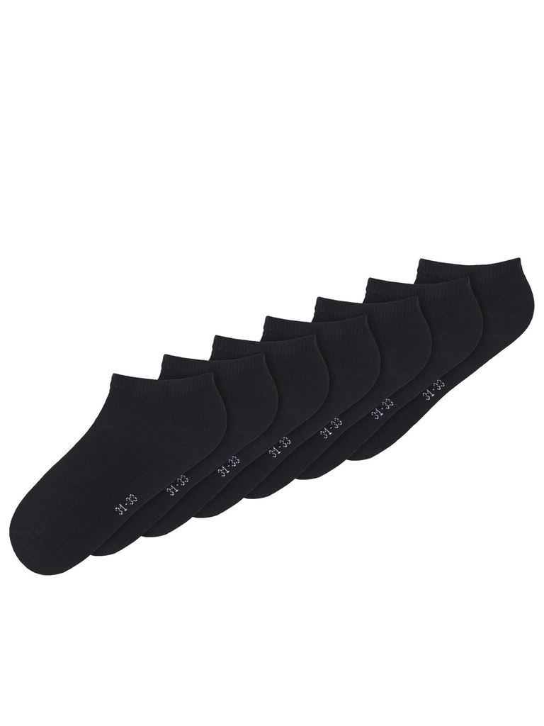 Name It Sokletter 7-pak Ancle Solid Black