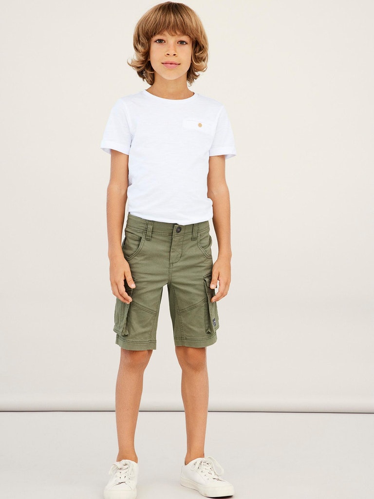 Name It Shorts Ryan Twill Deep Lichen Green - Billede 4