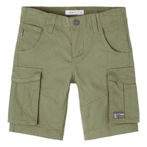 Name It Shorts Ryan Twill Deep Lichen Green