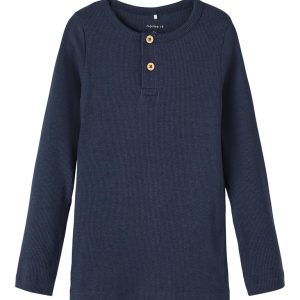 Name It Bluse LS Kab Dark Sapphire
