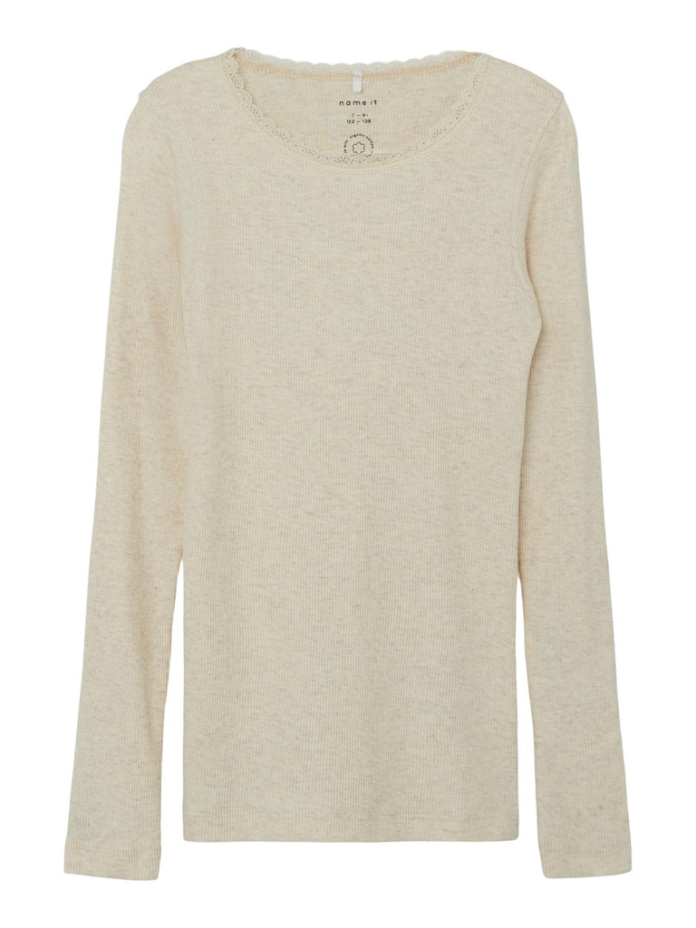 Name It Bluse LS Kab Slim Peyote Melange