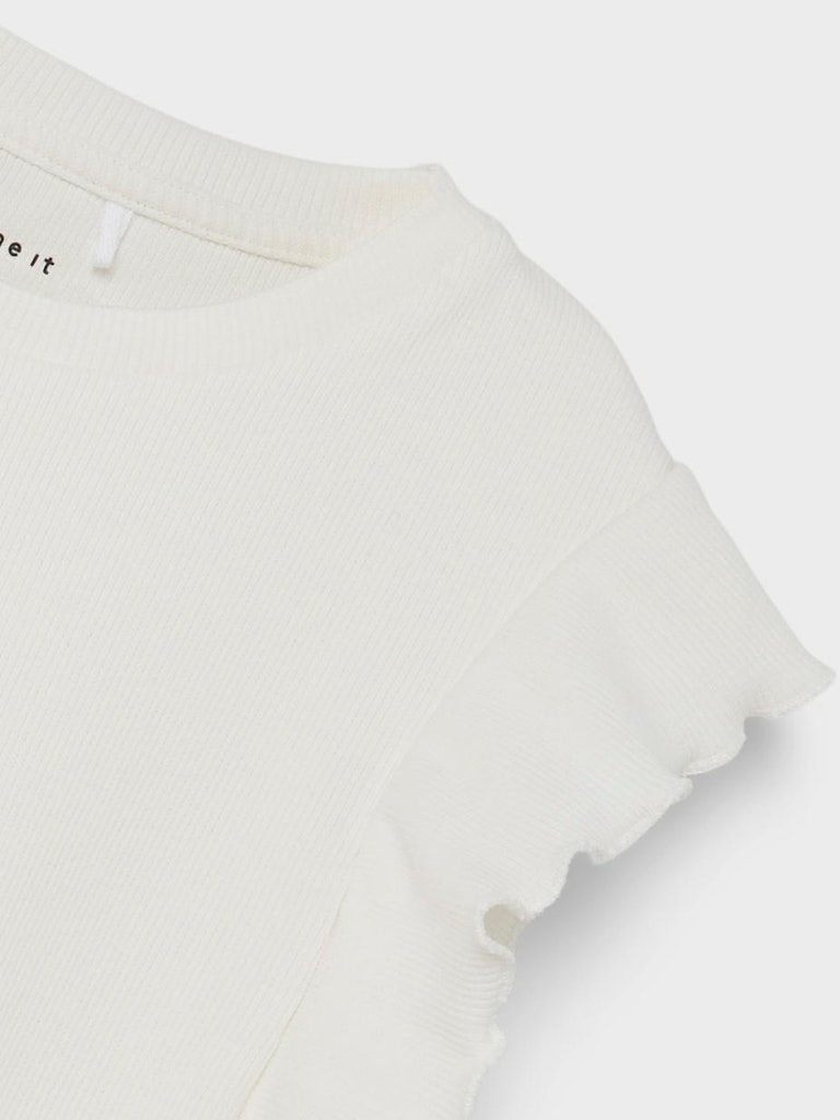 Name It Bluse T-shirt Heniz White Alyssum - Billede 2