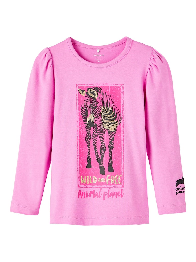 Name It Bluse T-shirt LS Jessica Animalplanet Cyclamen